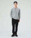 微起毛 ストレッチ テーパードパンツ