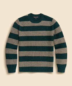 BROOKS BROTHERS �����m�E�[�� �C���O���b�V�����u ���O�r�[�X�g���C�v �N���[�l�b�N�Z�[�^�[ �u���b�N�X �u���U�[�Y �g�b�v�X �j�b�g �J�[�L�O���[���y���������z