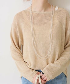 Spick & Span 【ESLOW / エスロー】 BEADS SUPER LONG NECKLACE スピックアンドスパン アクセサリー・腕時計 ネックレス ホワイト【送料無料】