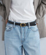 【SALE／20%OFF】UNITED ARROWS green label relaxing レクタングル バックル ベルト ユナイテッドアロー…