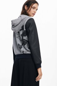 【SALE／30%OFF】Desigual MICKEY PUコート デシグアル ジャケット・アウター ライダースジャケット ブラック【送料無料】