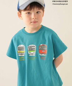 BEAMS mini JR フロント トレイン Tシャツ 2025SS (90~150cm) ビームス ミニ トップス カットソー・Tシャツ オレンジ グレー ホワイト ブルー