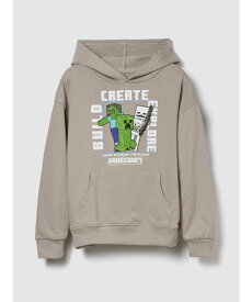 【SALE／65%OFF】GAP (K)GapKids ｜ マインクラフト リラックスフィット パーカー ギャップ トップス パーカー・フーディー ネイビー グレー