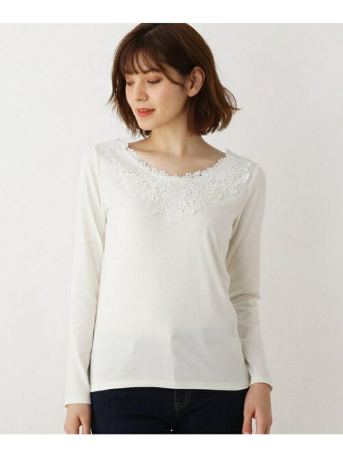 Grove S Llあり シアバター襟レース長袖プルオーバー Rakuten Fashion 楽天ファッション 旧楽天ブランドアベニュー V05160
