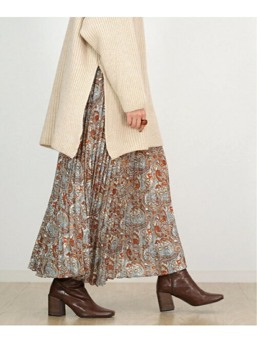 Andj 21 Ss ペイズリー柄アコーディオンプリーツスカート Rakuten Fashion 楽天ファッション 旧楽天ブランドアベニュー Cf5161