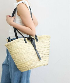 【SALE／30%OFF】U by SPICK&SPAN Fatima Morocco/ファティマモロッコ レザーベルトバスケットLL ユーバイスピックアンドスパン バッグ かごバッグ ブラック ブラウン【送料無料】