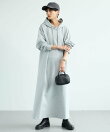 ライトダンボールフーディーワンピース<マシンウォッシャブル>【WEB限定】