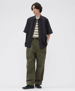 MHL. COTTON LINEN TINY RIPSTOP TROUSERS �}�[�K���b�g�E�n�E�G�� �p���c ���̑��̃p���c �J�[�L�O���[�� �O���[�y���������z