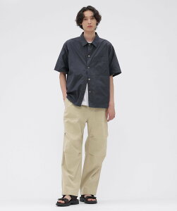MHL. COTTON LINEN TINY RIPSTOP TROUSERS �}�[�K���b�g�E�n�E�G�� �p���c ���̑��̃p���c �J�[�L�O���[�� �O���[�y���������z