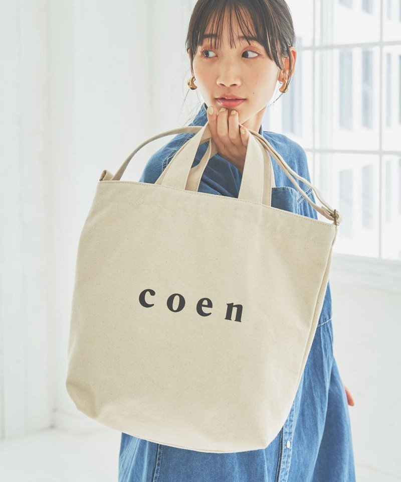 coen｜coen2WAYロゴトートバッグ | Rakuten Fashion(楽天ファッション