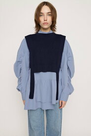 【SALE／20%OFF】SLY KNIT LAYERED チュニック スライ トップス シャツ・ブラウス ホワイト【送料無料】