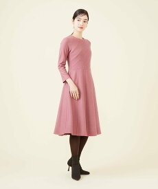 【SALE／50%OFF】Sybilla ルミナリースムースデザインドレス シビラ ワンピース・ドレス ワンピース ピンク ネイビー ベージュ【送料無料】
