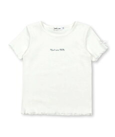 Noeil aime BeBe フライスシンプルロゴTシャツ(90~130cm) ベベ オンライン ストア トップス カットソー・Tシャツ ホワイト