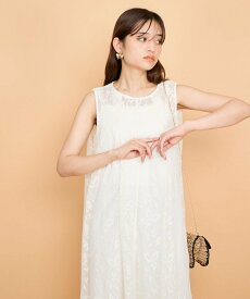 【SALE／20%OFF】QUEENS COURT ラッセルレースワンピースアンサンブル≪手洗い可能≫ クイーンズコート ワンピース・ドレス ワンピース ブラック ホワイト【送料無料】