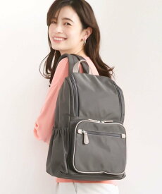 MK MICHEL KLEIN BAG [撥水/A4収納可]スクエアデザインバックパック エムケーミッシェルクランバック バッグ リュック・バックパック ピンク レッド ブラック グレー【送料無料】