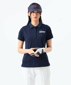 【SALE／60%OFF】BEAMS GOLF ORANGE LABEL ＜WOMEN＞ORANGE LABEL / 裏襟ジャカードロゴ ポロシャツ ビームス アウトレット トップス ポロシャツ ブラック ネイビー ホワイト【送料無料】