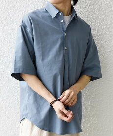【SALE／40%OFF】SHIPS any SHIPS any:＜接触冷感・ストレッチ・遮熱等＞ハイブリッドリネン プルオーバー シャツ(セットアップ対応)◇ シップス トップス シャツ・ブラウス グリーン ブルー ネイビー グレー【送料無料】