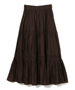 BEAMS HEART WOMEN INDIA �^�b�N �t���A�X�J�[�g �r�[���X �n�[�g �X�J�[�g ���̑��̃X�J�[�g �u���E�� �u���b�N �u���[�y���������z