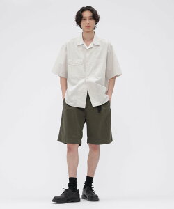 MHL. COTTON LINEN TINY RIPSTOP TROUSERS �}�[�K���b�g�E�n�E�G�� �p���c ���̑��̃p���c �O���[ �J�[�L�O���[���y���������z