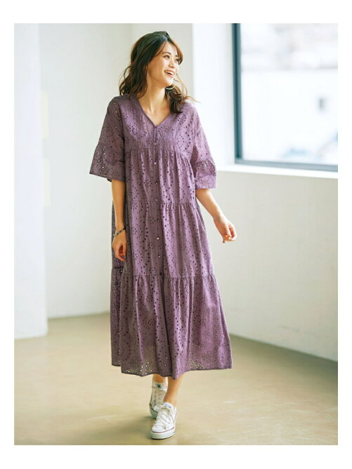 Geera 刺しゅうレースロングワンピース Rakuten Fashion 楽天ファッション 旧楽天ブランドアベニュー Aj3163