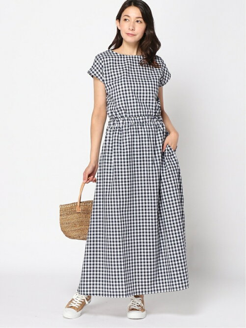 Eversince Web限定 コットン チェック マキシワンピース Rakuten Fashion 楽天ファッション 旧楽天ブランドアベニュー 0163