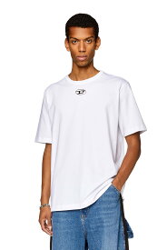 DIESEL メンズ Tシャツ ロゴ オーバルD ディーゼル トップス カットソー・Tシャツ ホワイト ブラック グレー ブルー【送料無料】