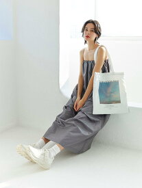 emmi 【emmi atelier】ナイロンキャミワンピース エミ ワンピース・ドレス その他のワンピース・ドレス グレー ブラック ピンク【送料無料】