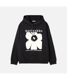 Marimekko 【by R特別商品】Unikko 60th フーディ マリメッコ トップス シャツ・ブラウス ブラック【送料無料】