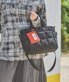 niko and ... オリジナルポーチ付きキルトトートバッグM ニコアンド バッグ トートバッグ レッド ブラウン イエロー ブラック【送料無料】