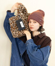 niko and ... オリジナルポーチ付きキルトトートバッグM ニコアンド バッグ トートバッグ レッド ブラウン イエロー ブラック【送料無料】