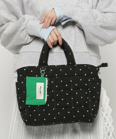 niko and ... オリジナルポーチ付きキルトトートバッグM ニコアンド バッグ トートバッグ ブラウン ブラック ホワイト【送料無料】