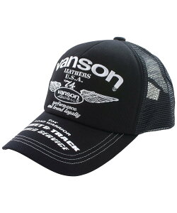 Vanson Leathers MESH CAP �o���\�����U�[�Y �X�q �L���b�v �u���b�N�y���������z