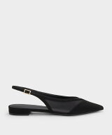CHARLES & KEITH メッシュ スリングバック フラット チャールズアンドキース シューズ・靴 バレエシュー…