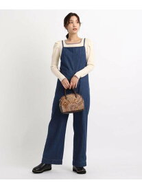 【SALE／10%OFF】grove Leeデニムサロペット グローブ オールインワン・オーバーオール オーバーオール・サロペット ブルー【送料無料】