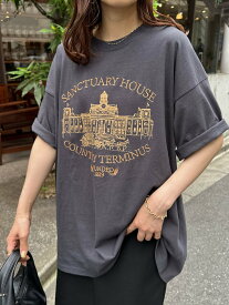 【SALE／10%OFF】Discoat 【ユニセックス】《WEB限定》モチーフ刺繍ロゴTシャツ ディスコート トップス カットソー・Tシャツ グレー ホワイト ネイビー