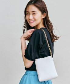 【SALE／31%OFF】grove リングチェーンミニショルダー グローブ バッグ ショルダーバッグ ホワイト グレー シルバー ブラック イエロー