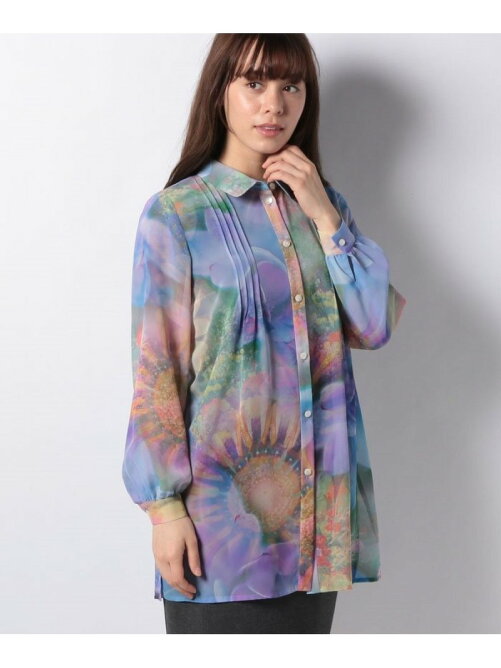 Lapine Blanche フラワープリント シフォンブラウス Rakuten Fashion 楽天ファッション 旧楽天 ブランドアベニュー Ar5165