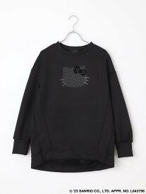 INGEBORG 【INGEBORG*HELLO KITTY】Printed Sweatshirt ピンクハウス トップス スウェット・トレーナー ホワイト ブラック【送料無料】