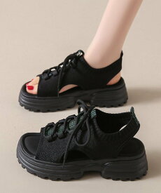 【SALE／30%OFF】miniministore 厚底スポーツサンダル レディース 韓国風 ミニミニストア シューズ・靴 サンダル ホワイト ブラック グレー