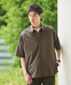 【SALE／50%OFF】UNITED ARROWS green label relaxing Somarti カノコ 半袖 シャツ -遮熱・UVカット・吸水速乾- ユナイテッドアローズ グリーンレーベルリラクシング トップス シャツ・ブラウス ブラック ネイビー ベージュ【送料無料】