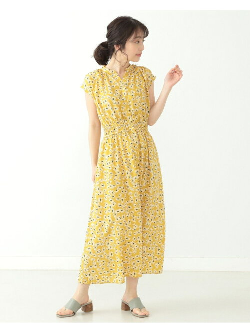 Beams Outlet Beams Heart 花柄 シャーリングワンピース Rakuten Fashion 楽天ファッション 旧楽天ブランドアベニュー Eg5166