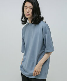 【SALE／20%OFF】NANO universe Anti Soaked 汗染み防止 クルービッグTシャツ ナノユニバース トップス カットソー・Tシャツ ブルー ホワイト グレー カーキグリーン ブラック【送料無料】