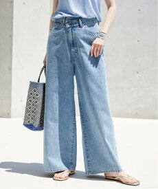 SLOBE IENA 《予約》LE DENIMチルトワイドストレートデニム スローブ イエナ パンツ ジーンズ・デニムパンツ ブラック【送料無料】