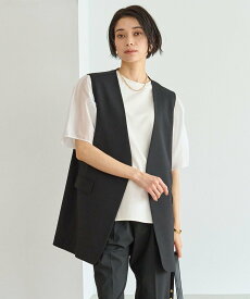 【SALE／50%OFF】UNFILO 【接触冷感/UVケア/ストレッチ】TENNEN TOUCH ミドルジレ アンフィーロ トップス ベスト・ジレ ベージュ ブラック ブラウン【送料無料】