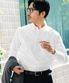 JIGGYS SHOP SELECT ボタンダウン ブロードシャツ 長袖シャツ (無地/ストライプ) 26AW ジギーズショップ トップス シャツ・ブラウス ネイビー ホワイト ブルー