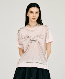 PRANK PROJECT �t�F�C�N�v�����g�����_���^�b�NTEE / Fake Print Random Tack T-Shirt �v�����N �v���W�F�N�g �g�b�v�X �J�b�g�\�[�ET�V���c �s���N �z���C�g�y���������z