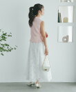 【ヘルシー&フェミニン】変形リブポロ衿ノースリニット