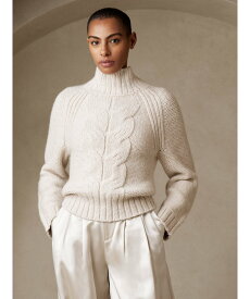 【SALE／40%OFF】BANANA REPUBLIC Arranケーブルセーター バナナ・リパブリック トップス ニット ベージュ グレー【送料無料】