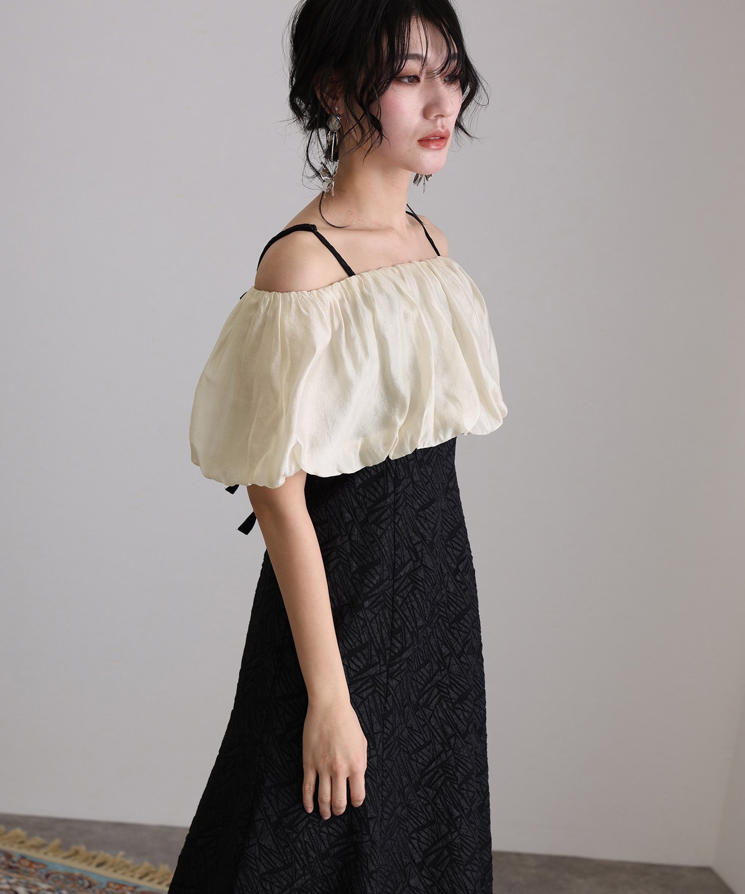 PourVous｜マルチケープジャガードドレス | Rakuten Fashion(楽天 
