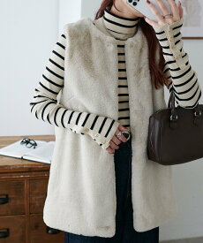 Discoat 【毎年大好評!】ファーベスト ディスコート トップス ベスト・ジレ グレー【送料無料】